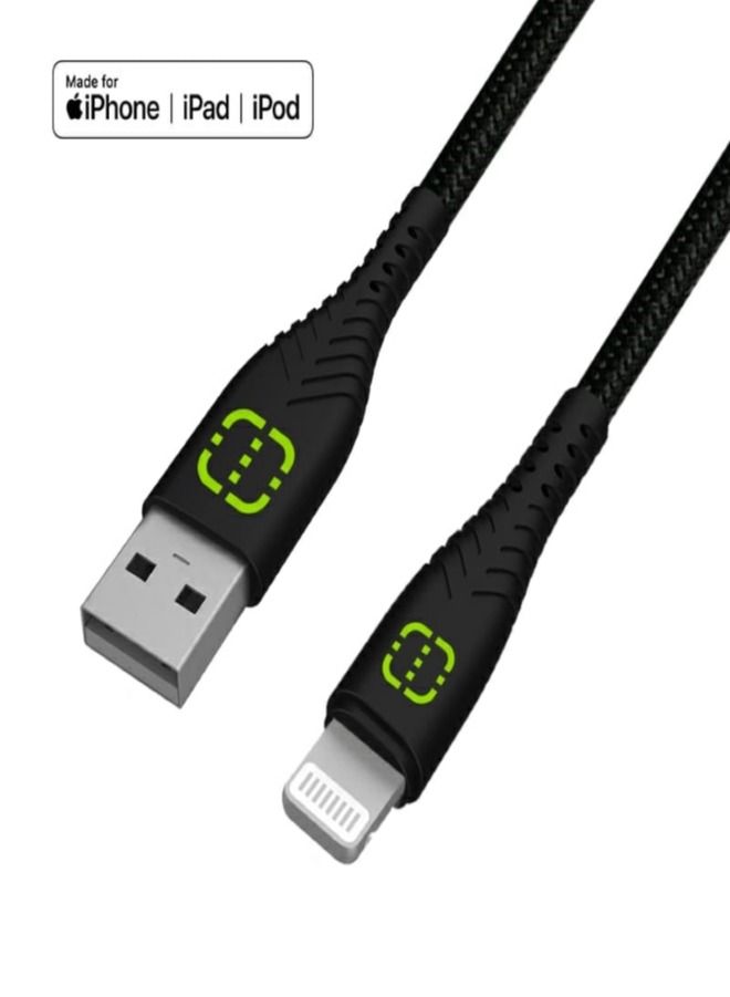 Walnut iPhone cable 1.5M Nylon - Image 2