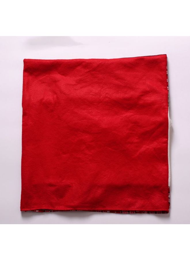 NIBEMINENT Decorative Design Chair Cover Red/Brown/Beige 48x50cm - Image 2