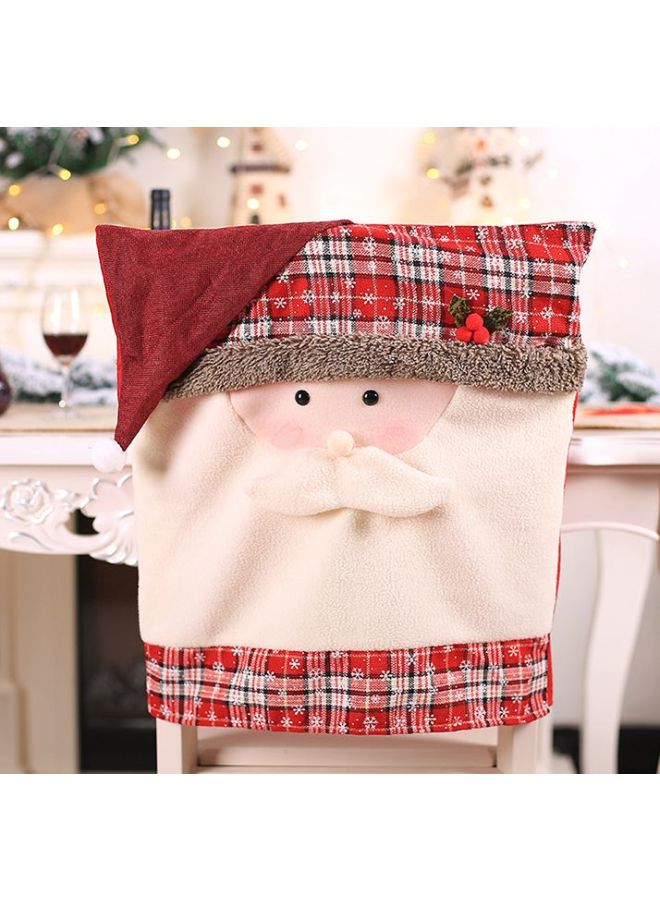 NIBEMINENT Decorative Design Chair Cover Red/Brown/Beige 48x50cm - Image 3