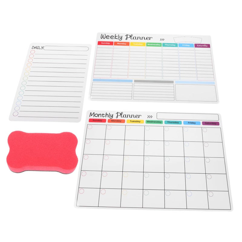 NUOBESTY Magnetic Dry Erase Whiteboard Set for Fridge Daily Planning Home Office - Image 2
