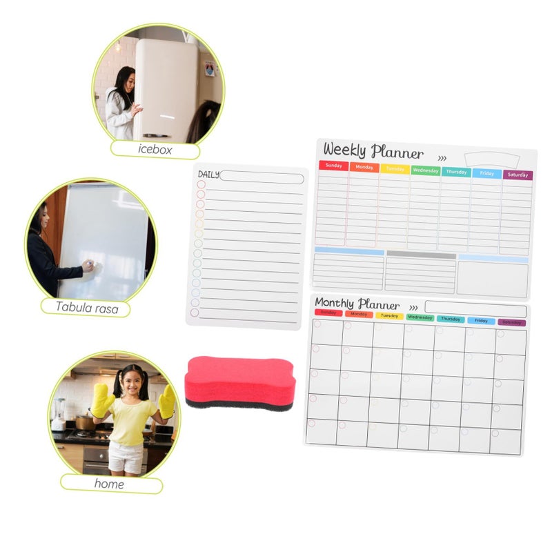 NUOBESTY Magnetic Dry Erase Whiteboard Set for Fridge Daily Planning Home Office - Image 4