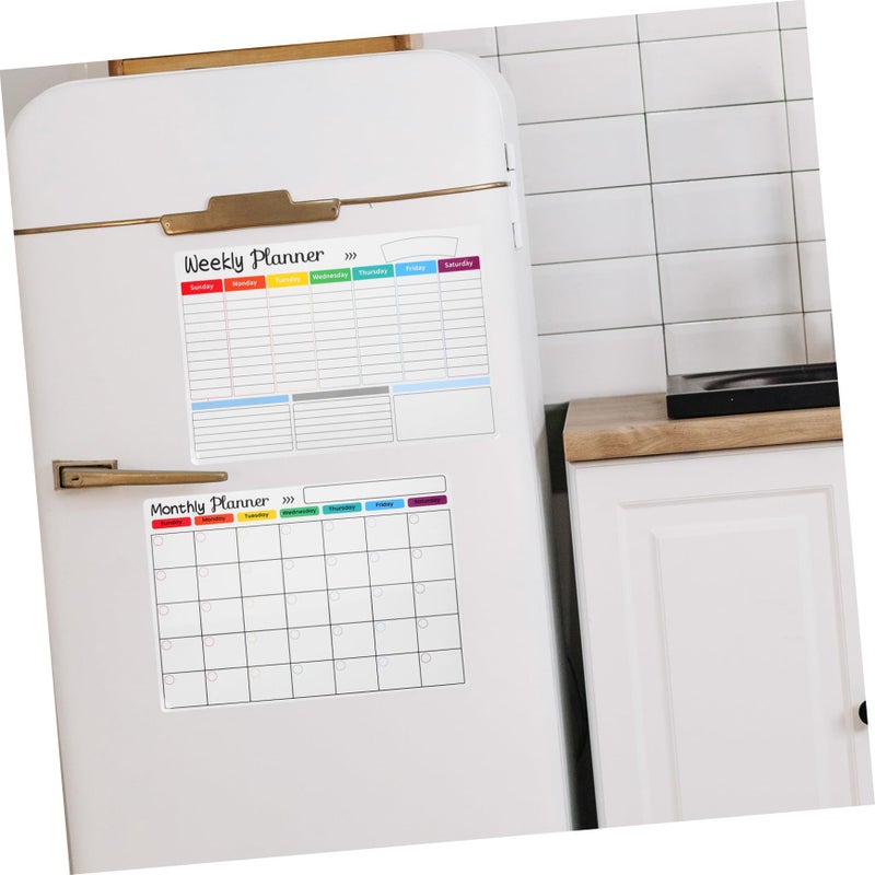 NUOBESTY Magnetic Dry Erase Whiteboard Set for Fridge Daily Planning Home Office - Image 3