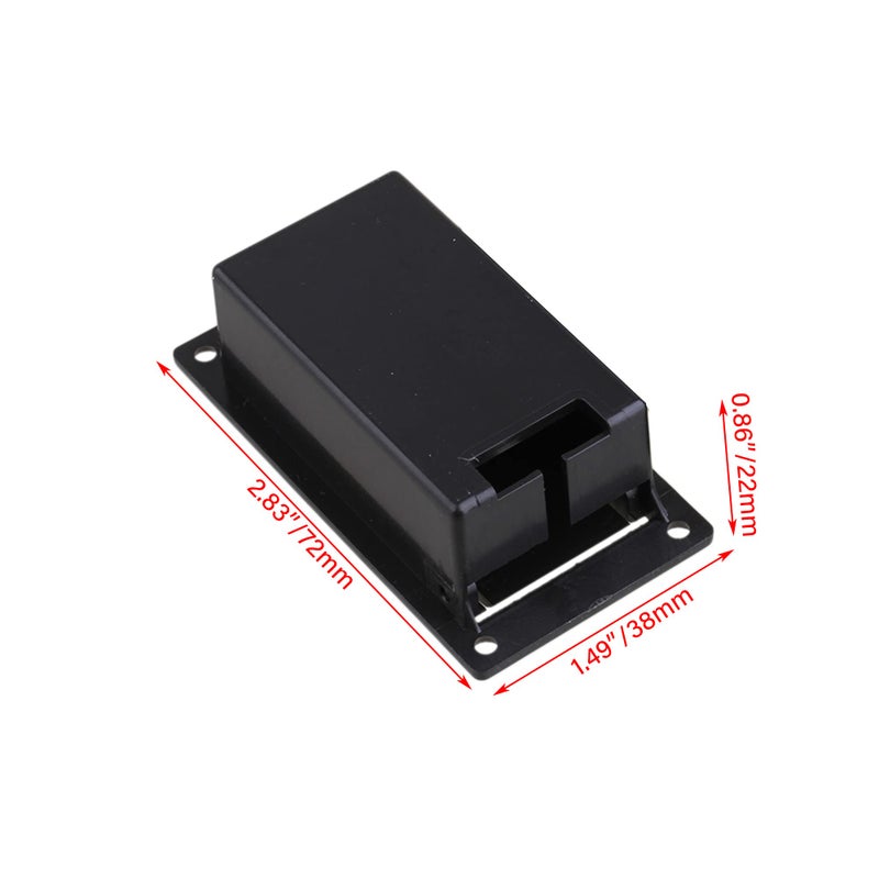 BQLZR 1.50x0.87x2.83inch(WxHxL) 9v power Case Box Compartment Cover For Guitar Bass Pack of 2 - Image 2
