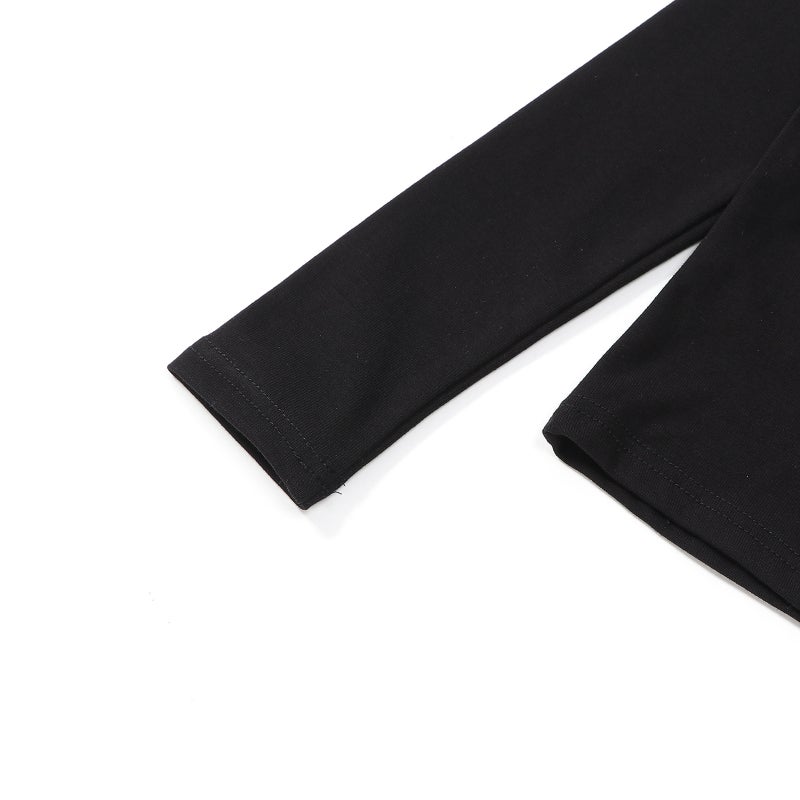 Girls' Solid Color Base Shirt T Henry Collar Top Children'S Long-Sleeve T-Shirt 2026 Spring New Children'S Clothing Soft - Image 4