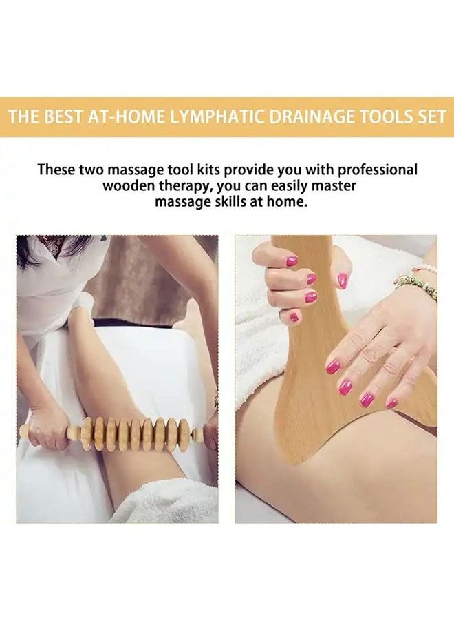 Arabest 2-Piece Wood Body Massage Tools for Neck Waist Leg Back and Muscle Pain Relief  - Image 4