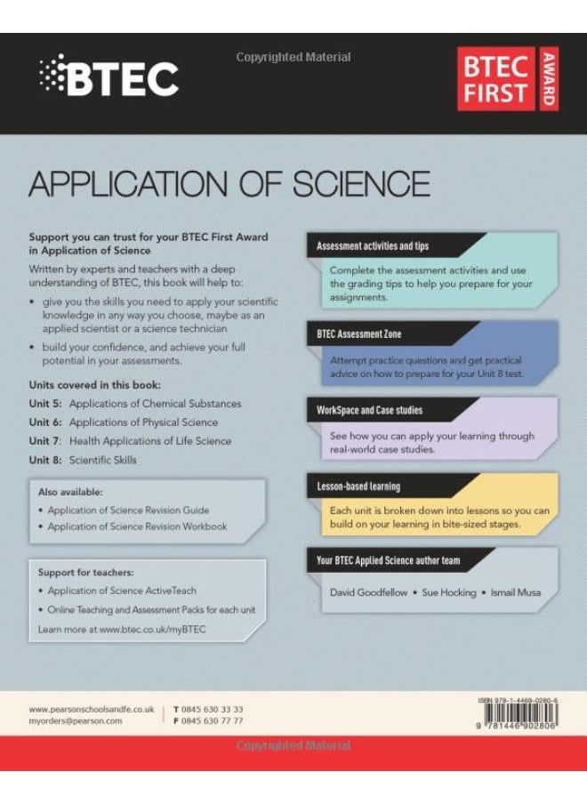 null - BTEC First in Applied Science: Application of Scie - Image 1