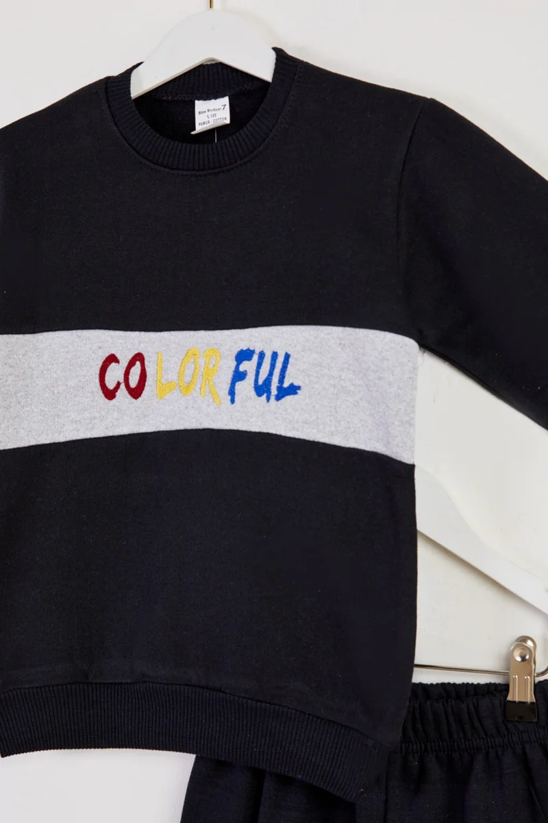 Tofisa Boy Black Printed Pajama Set - 26444