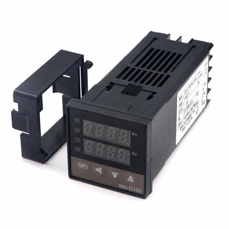 Temperature Controller: Compact DIN 1/8 Black, Precise PID Control - 7 Versatile Alarm Modes, Digital Display for Heating Cooling Systems With 0-400℃ SSR Output - Image 1