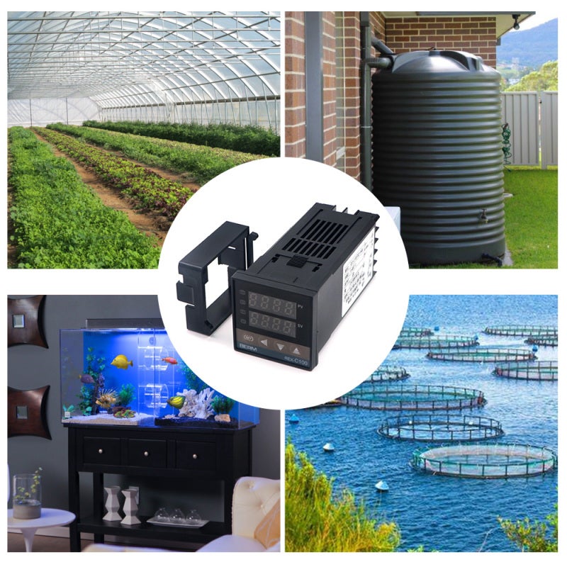 Temperature Controller: Compact DIN 1/8 Black, Precise PID Control - 7 Versatile Alarm Modes, Digital Display for Heating Cooling Systems With 0-400℃ SSR Output - Image 3
