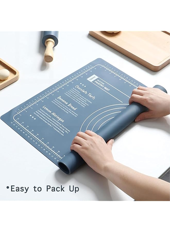 X spring Silicone Baking Mat, Reusable And Nonstick Bakeware Mats, Extra Thick Silicone Pastry Mat With Measurements, Square Cake Mat For Baking Mat, Dough Rolling Silicone Mat - Image 5