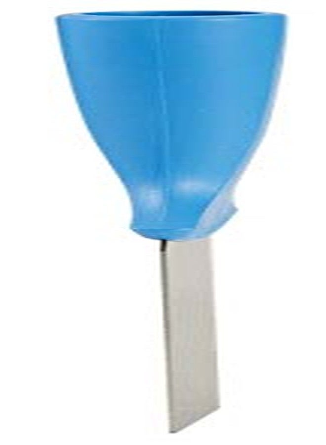 Vikan 40103 2” Stainless Steel Handle Mounted Scraper, Blue - Image 3