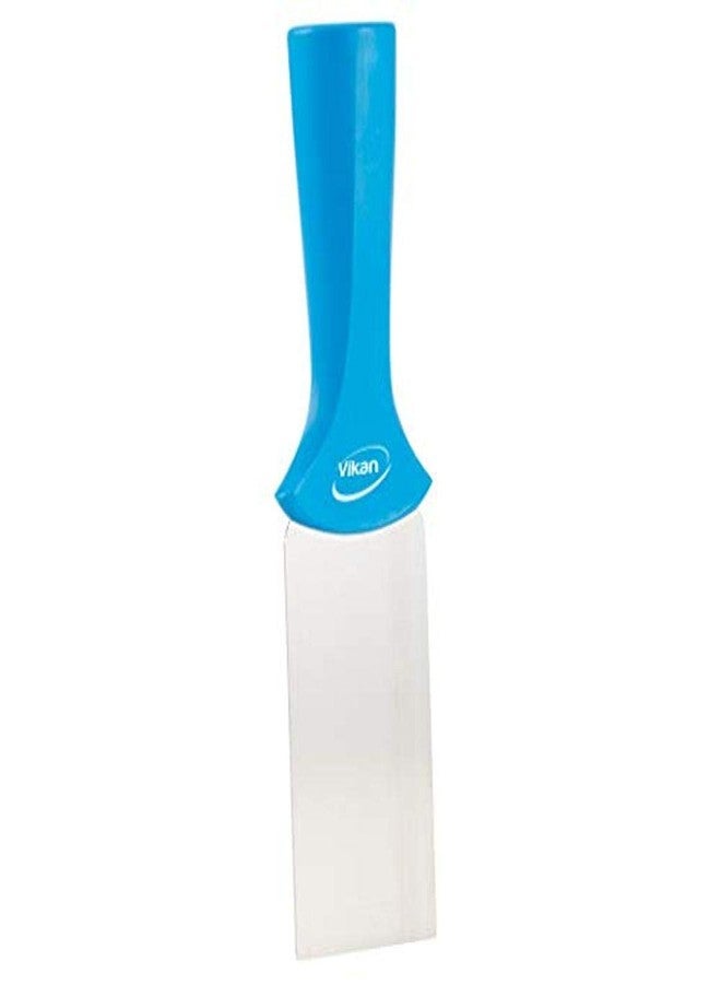 Vikan 40103 2” Stainless Steel Handle Mounted Scraper, Blue - Image 1