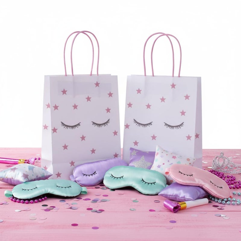 Pooka Sleepover Party Favor Bags for Girls Set of 8 Teepee Slumber Glamper Bags Slumber Party Goodie Bags Pajama Party Supplies - Image 3