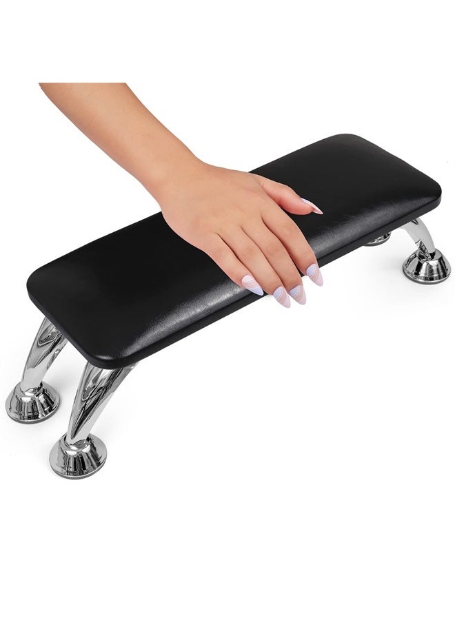 Merterfly Arm Rest for Acrylic Nails, Upgraded Big Hand Rest Stand for Desk Nail Tech Manicure Hand Rest for Nail Table Microfiber Leather Cushion Sturdy Support Manicure Hand Pillow for Salon - Image 1