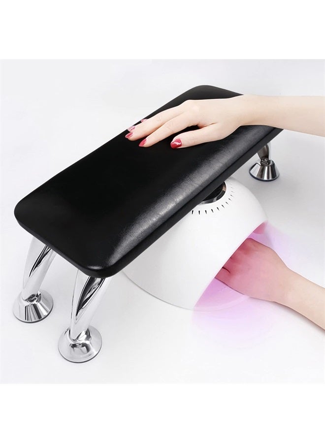 Merterfly Arm Rest for Acrylic Nails, Upgraded Big Hand Rest Stand for Desk Nail Tech Manicure Hand Rest for Nail Table Microfiber Leather Cushion Sturdy Support Manicure Hand Pillow for Salon - Image 2