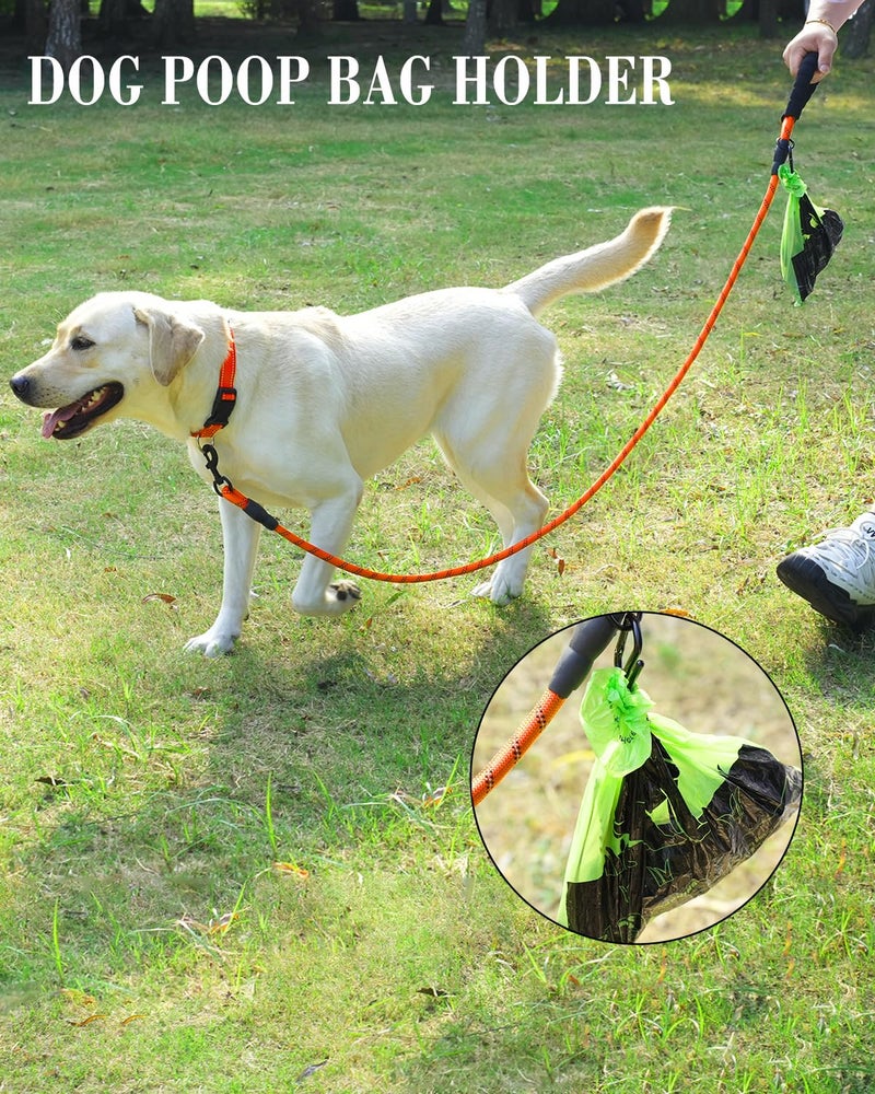 Joytale Dog Leash for Large Dogs, Heavy Duty Nylon Leashes with Comfortable Padded Handle and Highly Reflective Threads, Ideal for Walking and Training, Orange, 6'Ã—1/2'' - Image 4