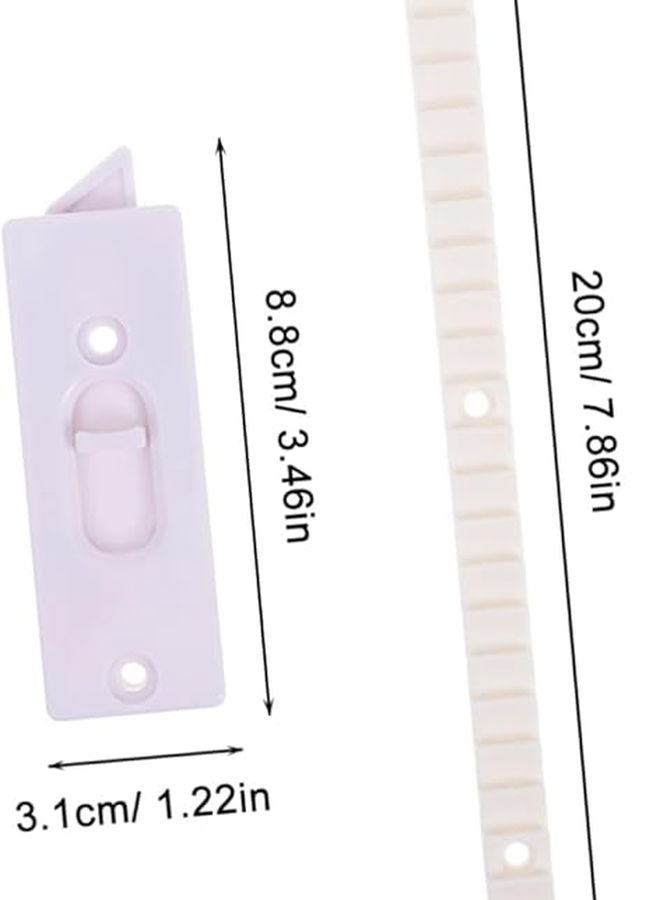 2Pcs White Plastic Window Tilt Latch Replacement Spring Loaded Locks Easy Installation - Image 3