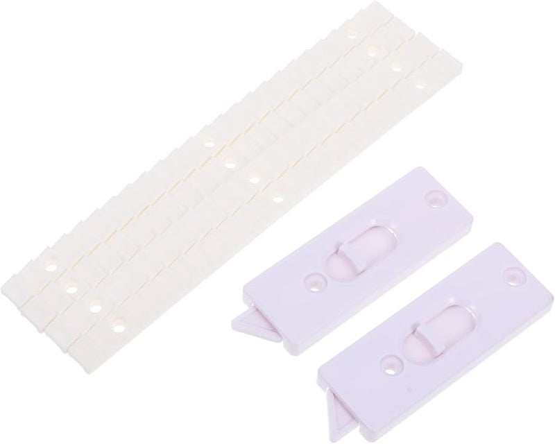 2Pcs White Plastic Window Tilt Latch Replacement Spring Loaded Locks Easy Installation - Image 1