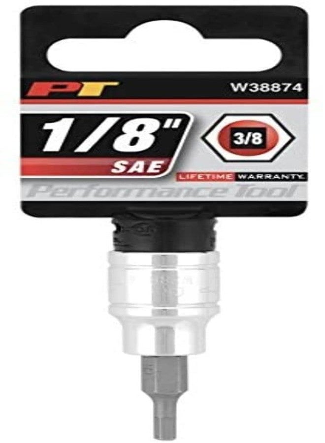 بيرفورمانس تول أداة الأداء W38874 مقبس سداسي بقطر 3/8 بوصة، 1/8