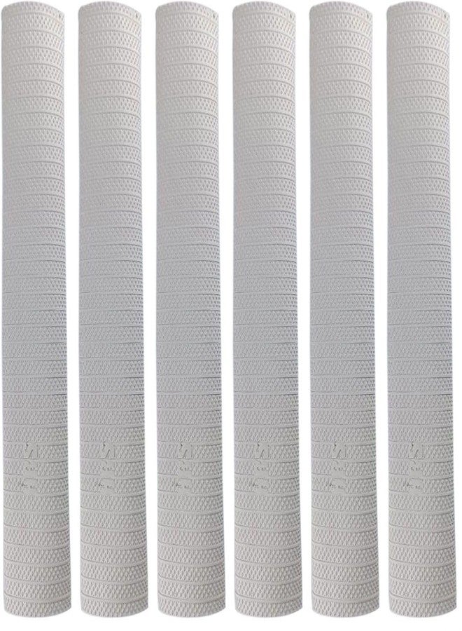Owlix HRS Set of 6 Cricket Bat Handle Replacement Grips (Pack of 6) Extra Tacky Touch Extra Tacky (White, Pack of 6) - Image 2