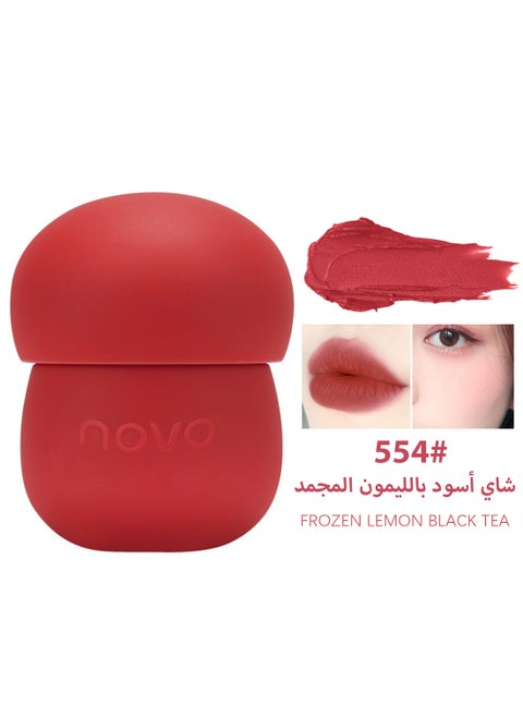 Lip Mud, Velvet Matte Liquid Lipstick, Waterproof Non Stick Cup Easy Coloring Long Lasting Mist Face Lip Gloss, Lightweight Moisturizing Lip Stains Lip Tint for Women