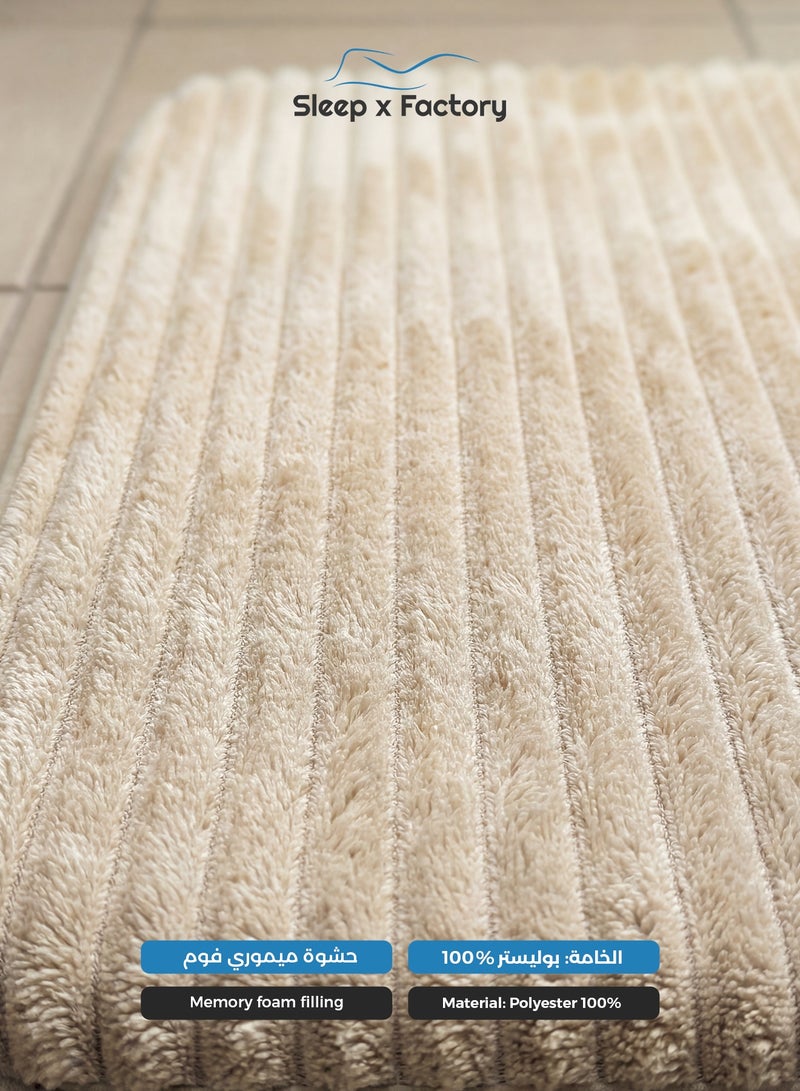 Sleep x Factory Memory Foam Bath Mat 46×71 cm – Ultra Soft Absorbent Quick Dry Bathroom Rug - Image 4