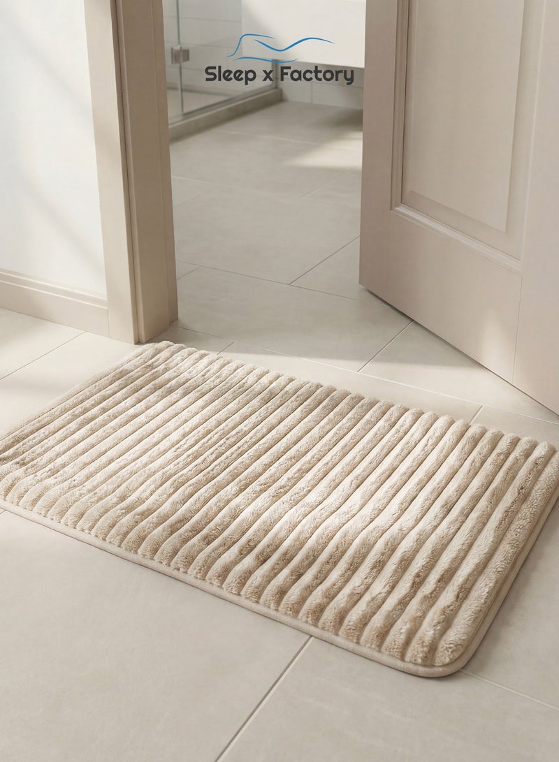 Sleep x Factory Memory Foam Bath Mat 46×71 cm – Ultra Soft Absorbent Quick Dry Bathroom Rug - Image 1