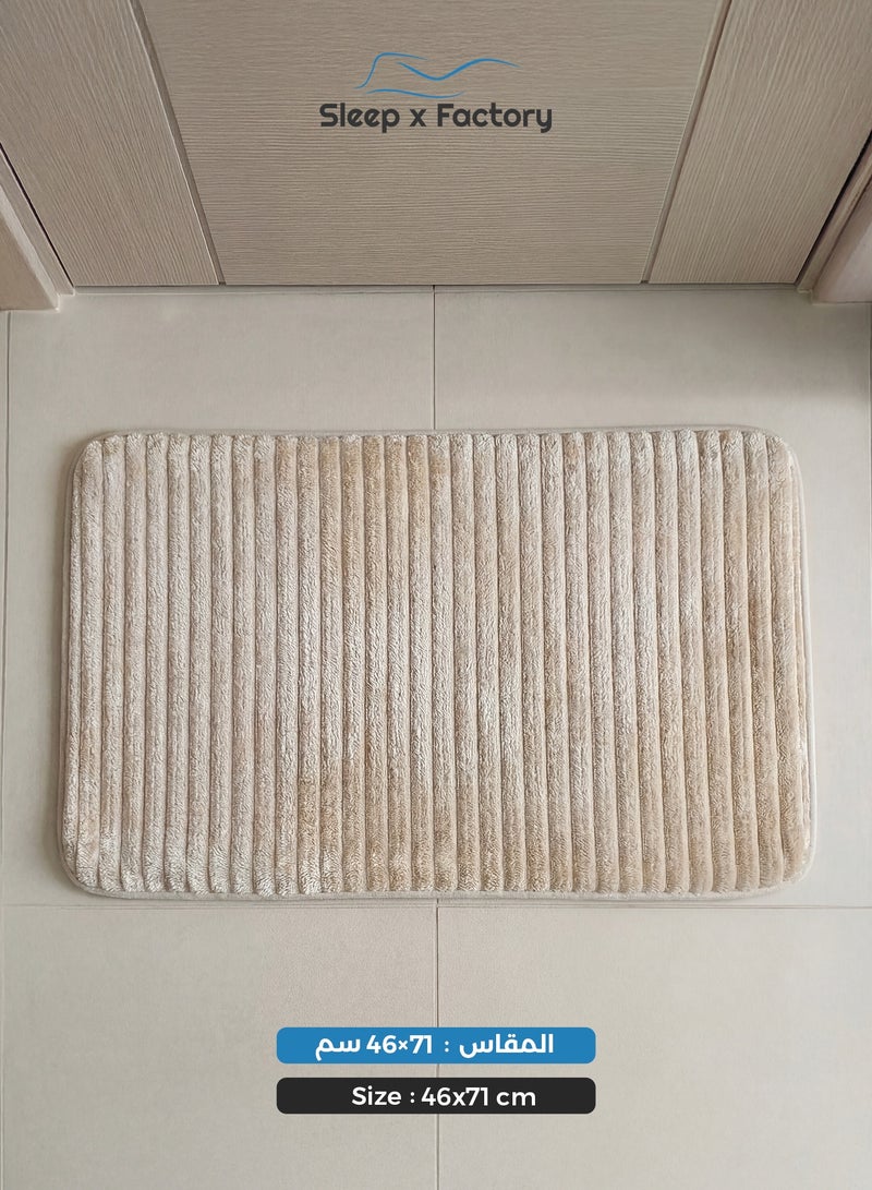 Sleep x Factory Memory Foam Bath Mat 46×71 cm – Ultra Soft Absorbent Quick Dry Bathroom Rug - Image 2