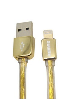 Cable USB Data Charging For Iphone Smart Phone gold