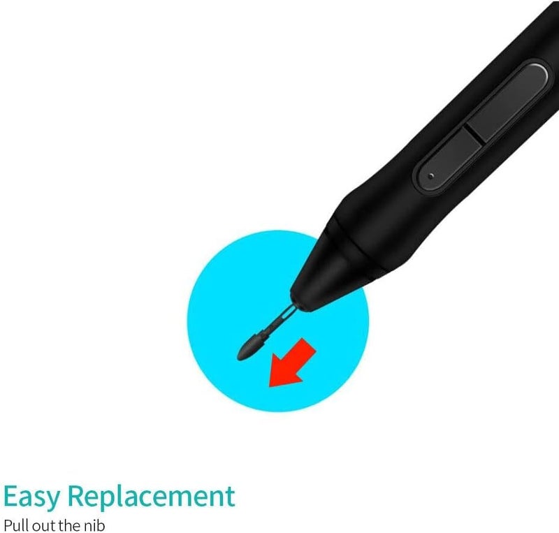 TALTAW Replacement Pen Nibs for HUION Black Stylus Pen Pen Nib PN05 for Digital Pen PW500 PW507 Pen Stylus Graphics Drawing Tablet Q620M HS611 Kamvas Pro 16/12/13 Kamvas 20 - Image 4