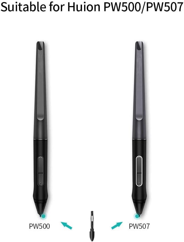 TALTAW Replacement Pen Nibs for HUION Black Stylus Pen Pen Nib PN05 for Digital Pen PW500 PW507 Pen Stylus Graphics Drawing Tablet Q620M HS611 Kamvas Pro 16/12/13 Kamvas 20 - Image 3