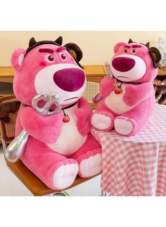 Generic Internet Celebrity Devil Chocolate Strawberry Bear Plush Doll Pillow Valentine's Day Pink Birthday Gift-Specifications:Chocolate Strawberry Bear-Color:40cm 0.75kg  - Image 5