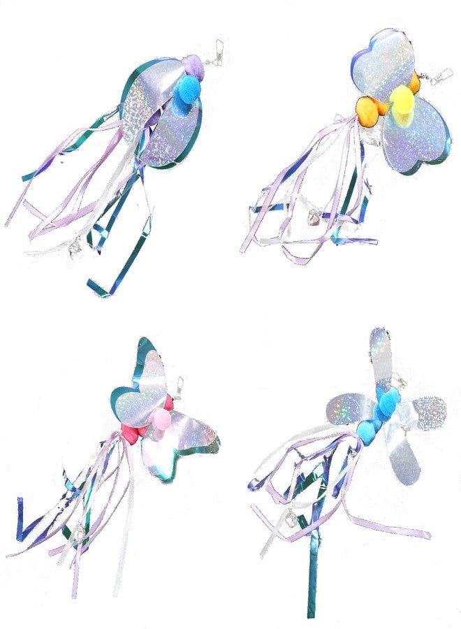 YZYDF 4pcs Cat Toy Accessories with Tassels Replacement Heads Wand Refills Cat Toy Attachments Shape Wand Refills - Image 1