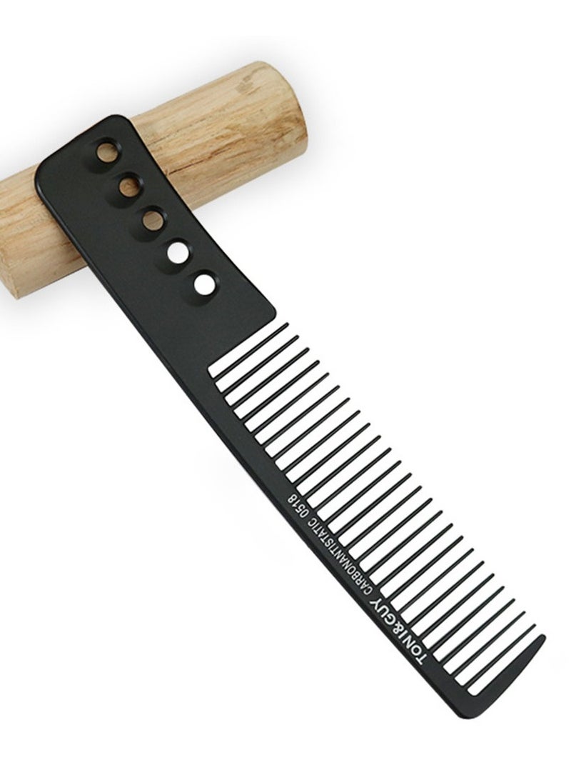 Black Flattop Hair Cutting Comb Wide Tooth Men Cut Hair Brush Salon Professional Barber Hair Clipper Thicken Hairdressing Combs - Image 1