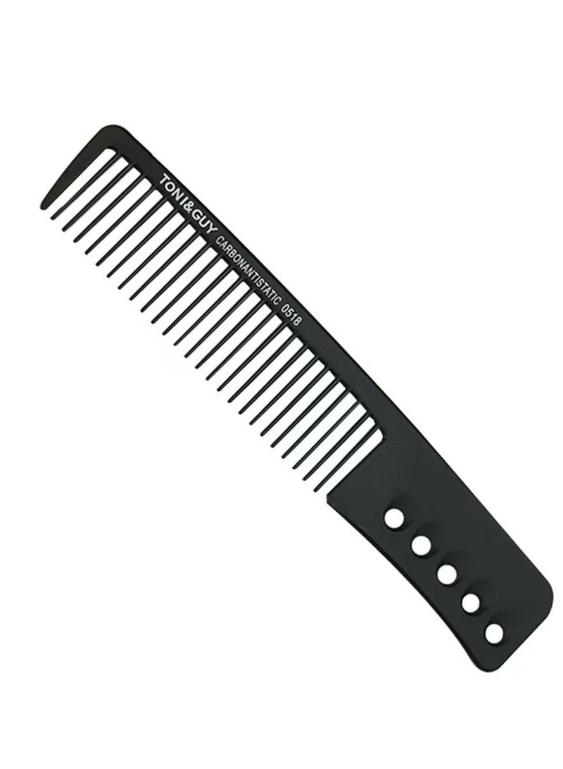 Black Flattop Hair Cutting Comb Wide Tooth Men Cut Hair Brush Salon Professional Barber Hair Clipper Thicken Hairdressing Combs - Image 2