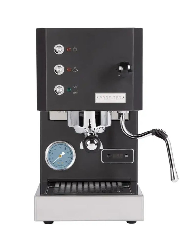 PROFITEC Go Espresso Machine - Compact Dual Boiler Coffee Maker with PID Temperature Control, Commercial-Grade Portafilter, and Built-In Steam Wand for Perfect Espresso and Cappuccino Brewing - Black  - Image 1