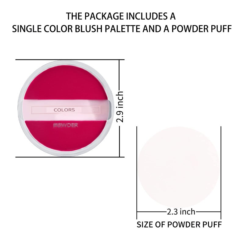 Boobeen Powder Blush Matte Blush, Highly Pigmented Beauty Cream Blush Palette for Create A Natural Cheek Flushed Look, Rich Colors - Image 5
