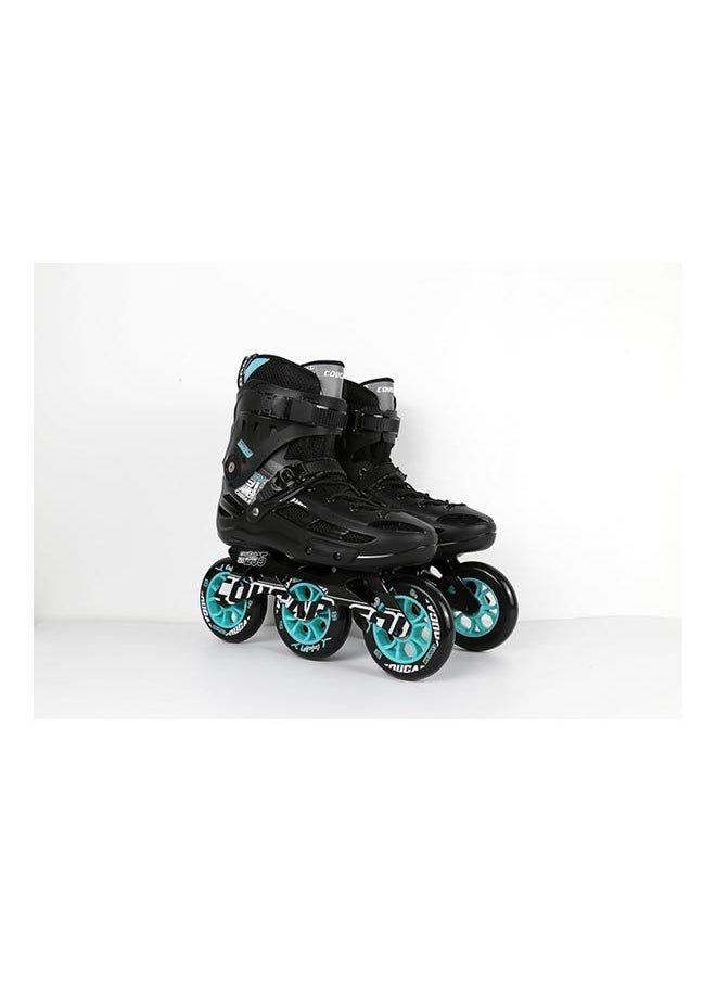 Cougar COUGAR Roller Skate Shoe Cougar Model 509 For Adult Adjustable Roller Skates with 4 Illuminating Pu Wheels, Outdoors and Indoors Roller Blades for Boys Girls Beginners Color : Black Size : 42  - Image 2