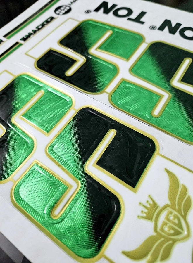 AYN Cricket Bat Sticker 4D Digital Embossed English Willow Fiber Tape Sports Accessories Protection, SMACKER Green - Image 4
