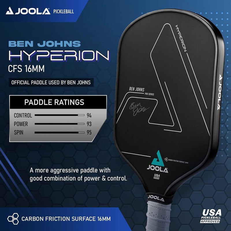 JOOLA Ben Johns Hyperion CFS 16 Pickleball Paddle - USAPA Approved Racket for Tournament Play - Image 2