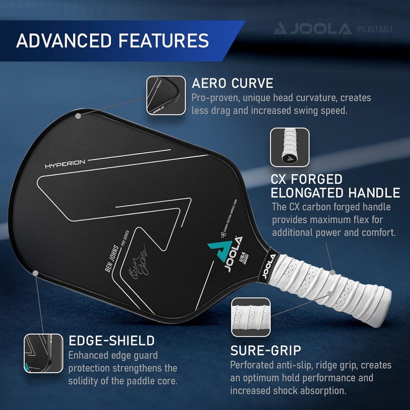 JOOLA Ben Johns Hyperion CFS 16 Pickleball Paddle - USAPA Approved Racket for Tournament Play - Image 3