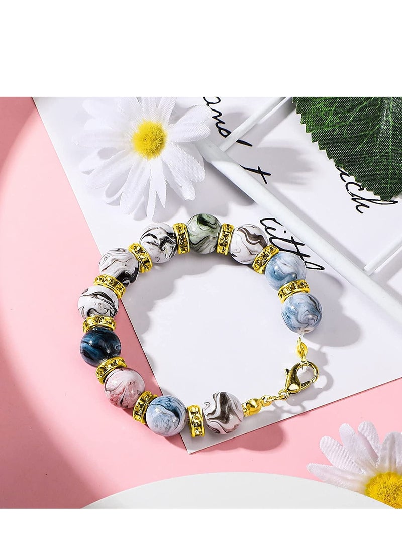 Excefore Bead Tips Knot Covers, 1000 Pcs Clamshell Crimp Beads Set Jewelry Making for Covers Fold-Over DIY Bracelets Necklaces (Gold) - Image 3