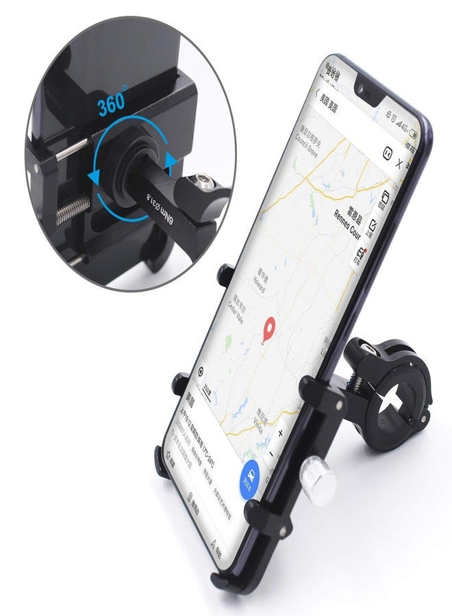 GUB Bike Phone Mount Holder, Aluminum Motorcycle Phone Holder Mount with 360° Rotation for iPhone 16 17 15 14 Pro Max Mini X XR Xs Plus, Samsung S25 S24 S22 4-7 Inch - Upgraded - Image 2