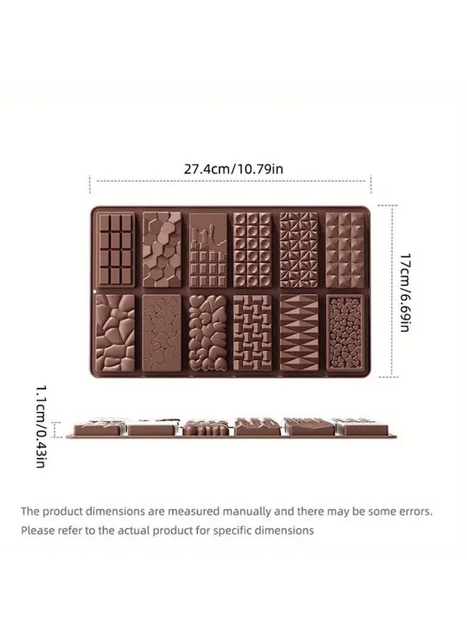 Silicone Creative Chocolate Mold 2 Pcs 8 Block Diamond Tray Cold Heat Resistant Non Stick Baking Tool For Oven Air Fryer Refrigerator - Image 5