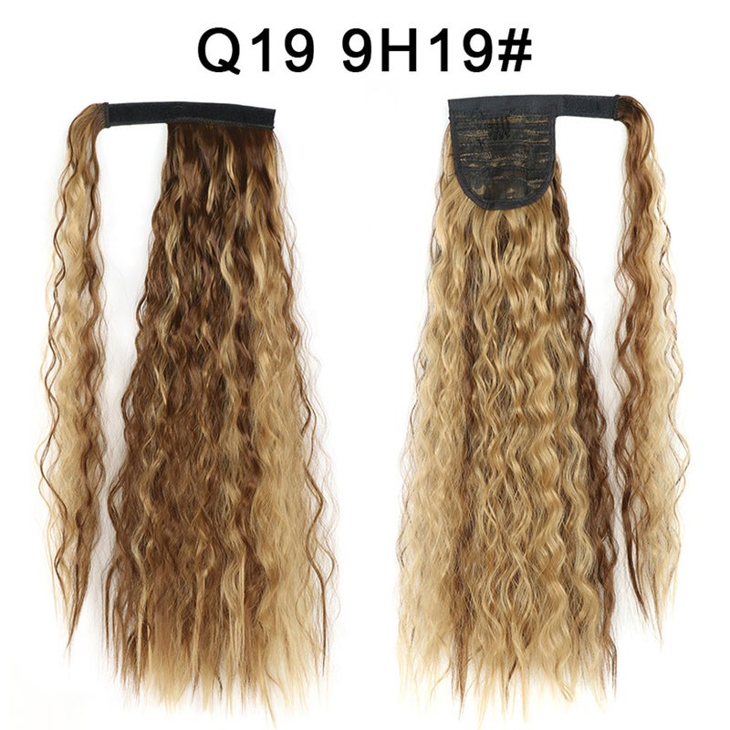 Generic Xuchang Magic Tape Corn Curly Ponytail Extension Q19  9H19#