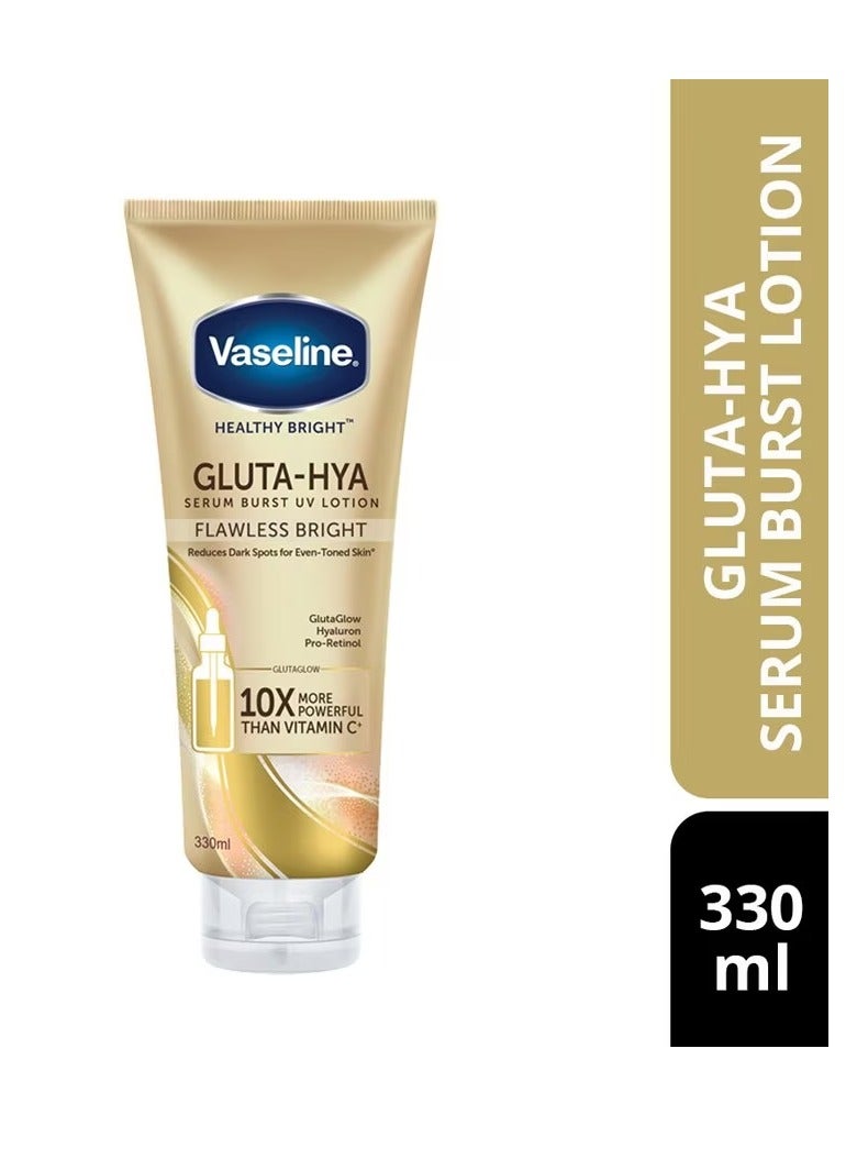 Vaseline Gluta-Hya Serum Burst Lotion Flawless Bright 330ml - Image 3