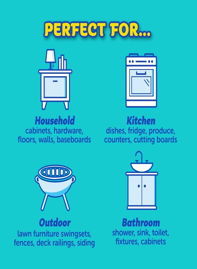 Scrub Daddy Scrub Mommy + Cif Cream All Purpose Cleaner, Original - Cleaning Supplies with Household Cleaning Cream & Non Scratch Sponge - Bathroom & Kitchen Cleaner - Image 4