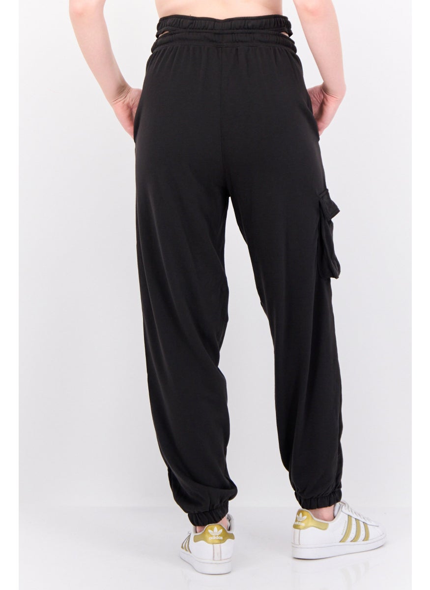 PUMA Women Sportswear Fit Training Sweatpants, Washed Black/White  - Image 3