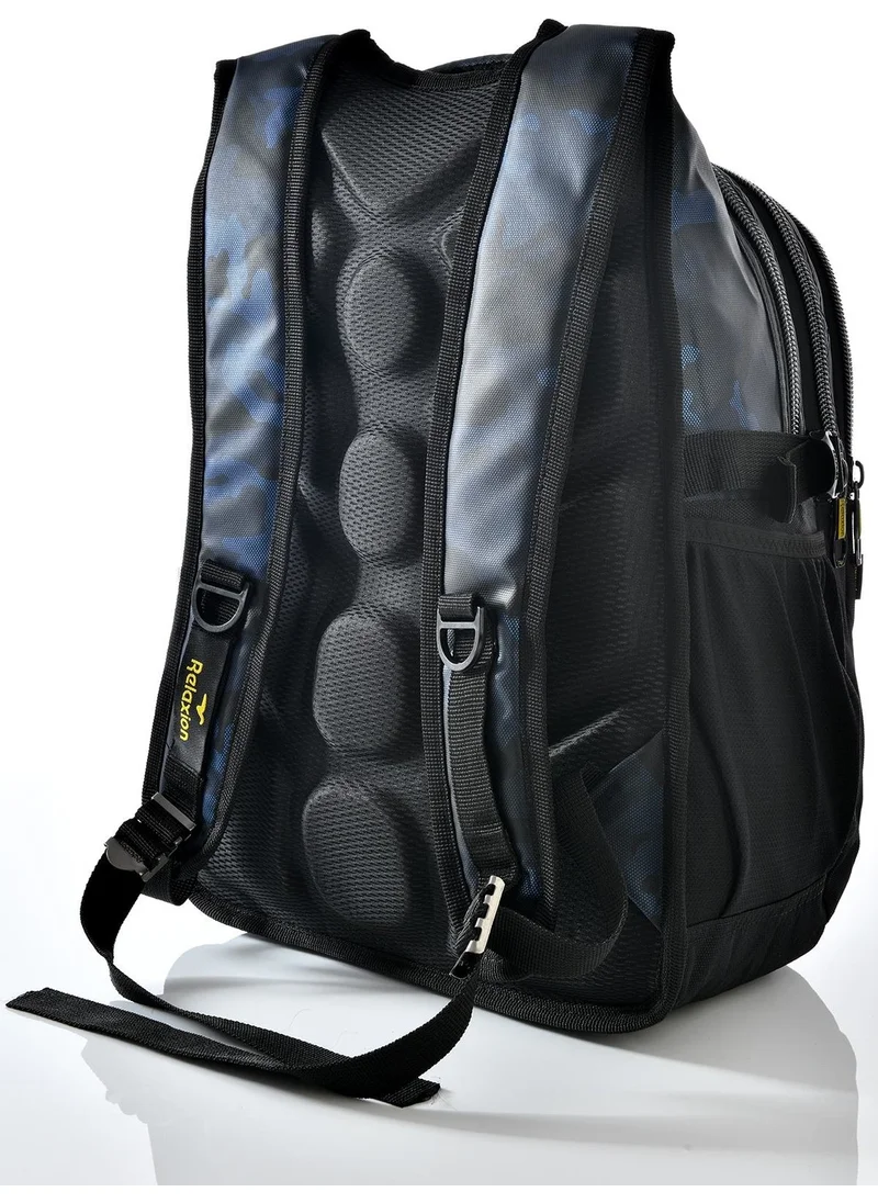 ريلاكسن 2235 Camouflage Pattern School Backpack Blue