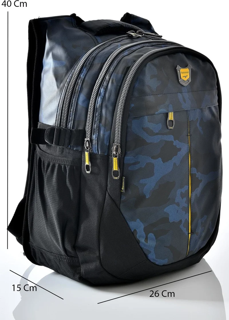 ريلاكسن 2235 Camouflage Pattern School Backpack Blue